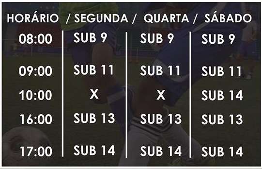 NAC abre matrículas para Escolinha de Futebol