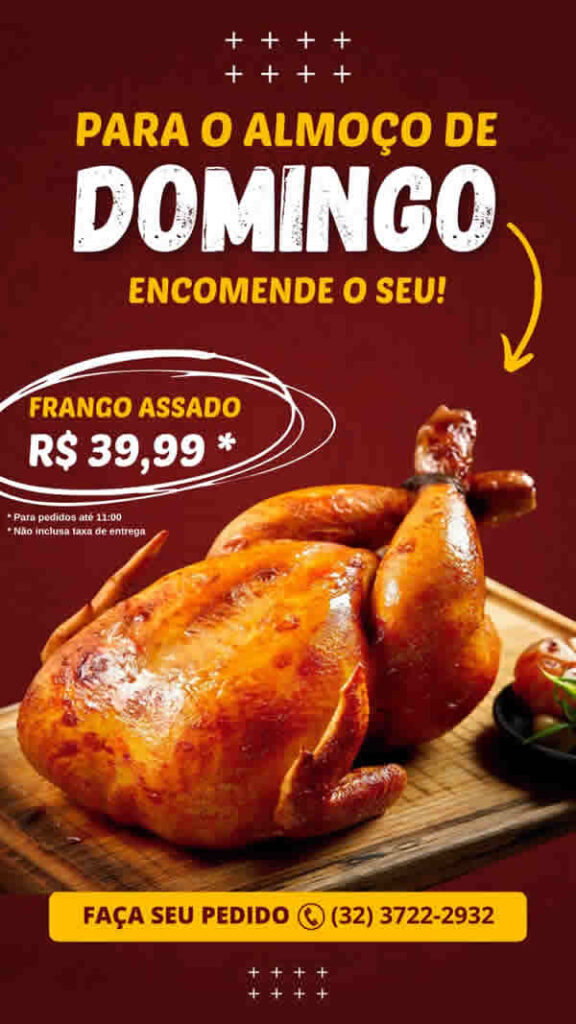 Promo O De Frango Assado Continua Neste Domingo Por R E Picanha