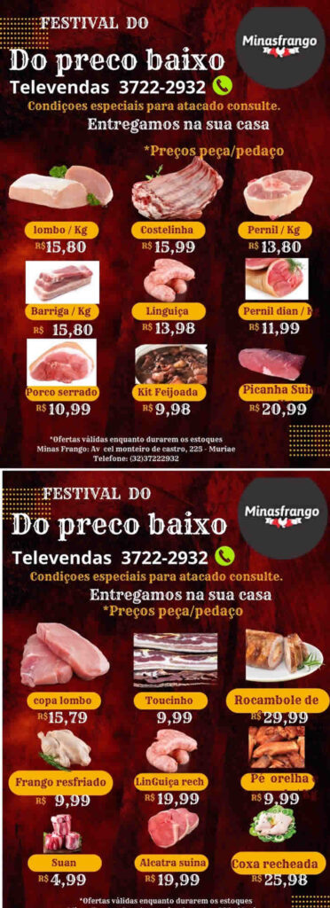 Sexta Da Carne No Minas Frango Promo Es Imperd Veis De Cortes